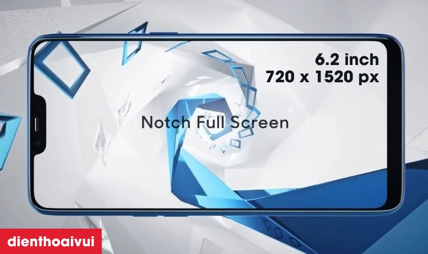 M&agrave;n h&igrave;nh k&iacute;ch thước lớn, độ ph&acirc;n giải tốt gi&uacute;p Realme 2 được ưa chuộng