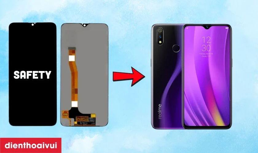 M&agrave;n h&igrave;nh Safety thay cho Realme 3 Pro c&oacute; tốt kh&ocirc;ng?