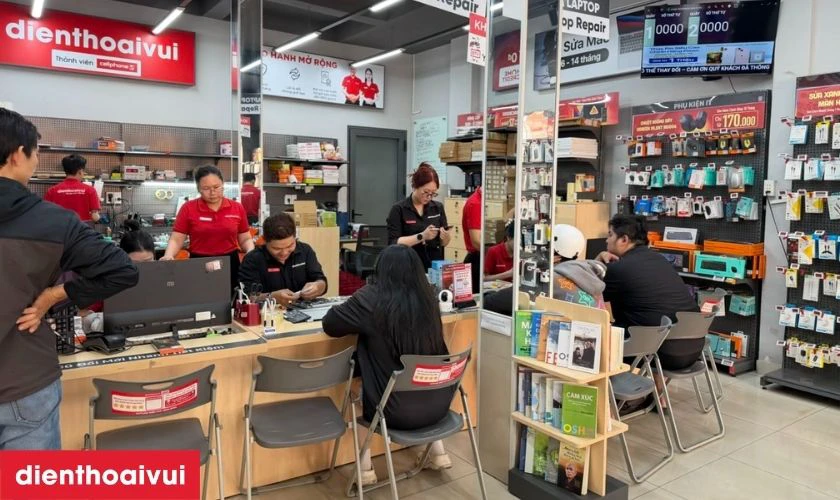 Quy trình thay màn hình Realme 9 lấy liền tại Điện Thoại Vui