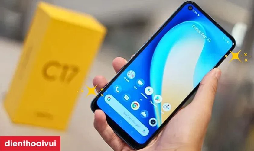 Tổng quan m&agrave;n h&igrave;nh điện thoại Realme C17