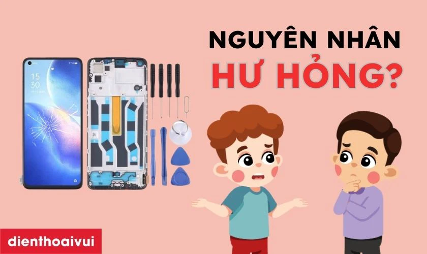 Nguy&ecirc;n nh&acirc;n hư hỏng m&agrave;n h&igrave;nh Realme C17