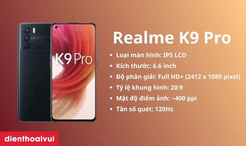 Giới thiệu màn hình Realme K9 Pro