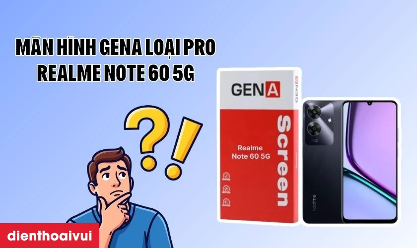 M&agrave;n h&igrave;nh Realme Note 60 5G ch&iacute;nh h&atilde;ng GENA loại Pro l&agrave; g&igrave;?