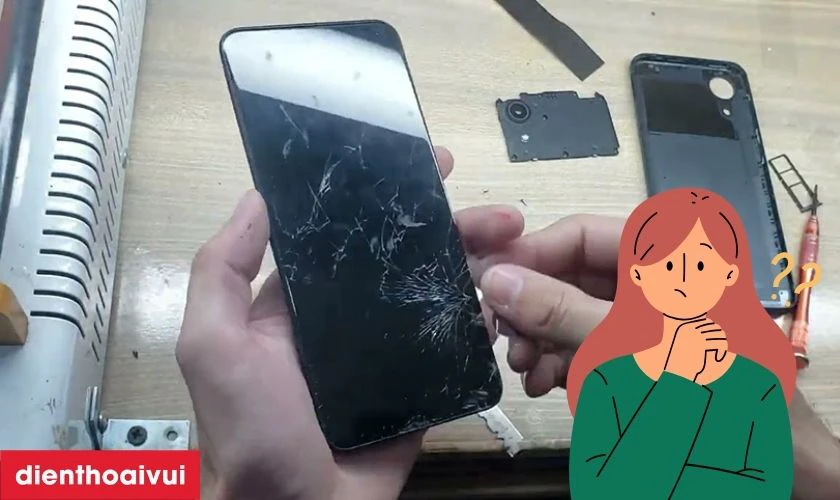 Dịch vụ thay m&agrave;n h&igrave;nh Samsung Galaxy A05 gi&uacute;p khắc phục lỗi vỡ, sọc m&agrave;n