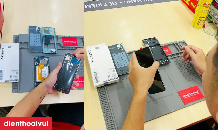 Thay m&agrave;n h&igrave;nh Samsung Galaxy A05 ch&iacute;nh h&atilde;ng GENA loại Pro mới