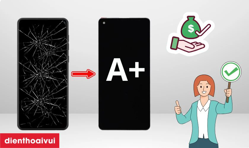 C&oacute; n&ecirc;n thay m&agrave;n h&igrave;nh Samsung A21 loại A+ kh&ocirc;ng?