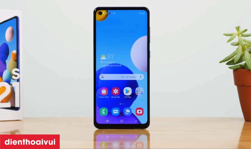 Giới thiệu m&agrave;n h&igrave;nh điện thoại Samsung Galaxy A21S