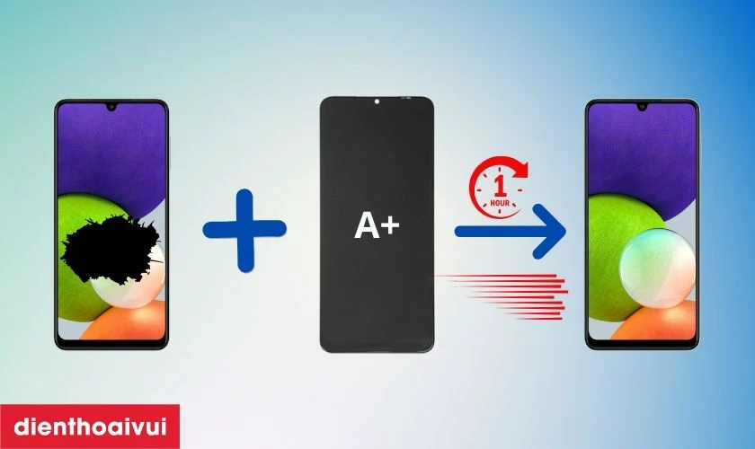 C&oacute; n&ecirc;n thay m&agrave;n h&igrave;nh Samsung A22 5G loại A+ kh&ocirc;ng?