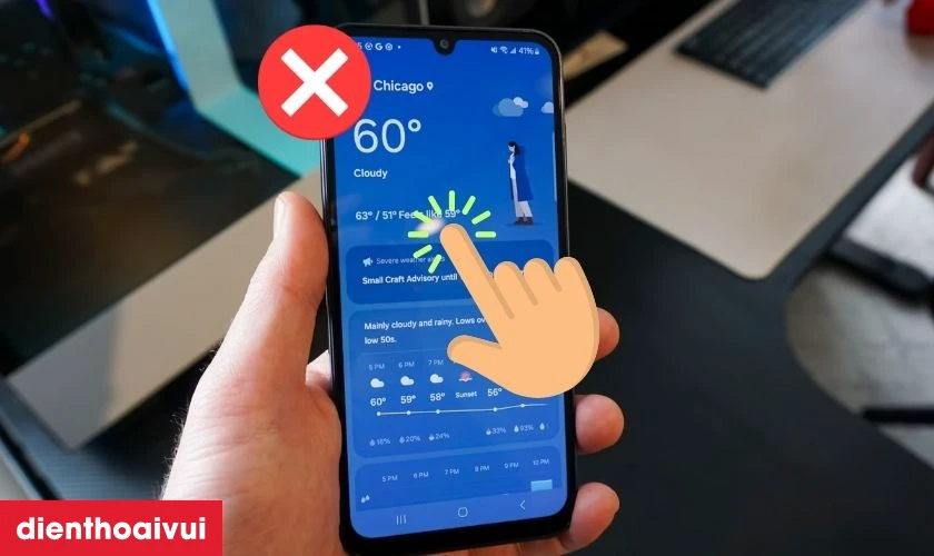 Thay m&agrave;n h&igrave;nh Samsung A25 mới khi cảm ứng bị lỗi