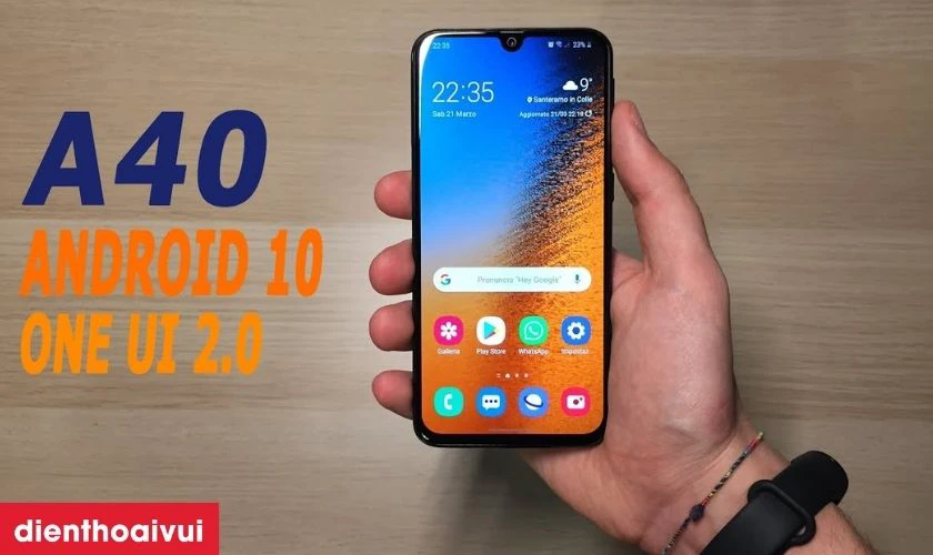 Giới thiệu m&agrave;n h&igrave;nh điện thoại Samsung Galaxy A40
