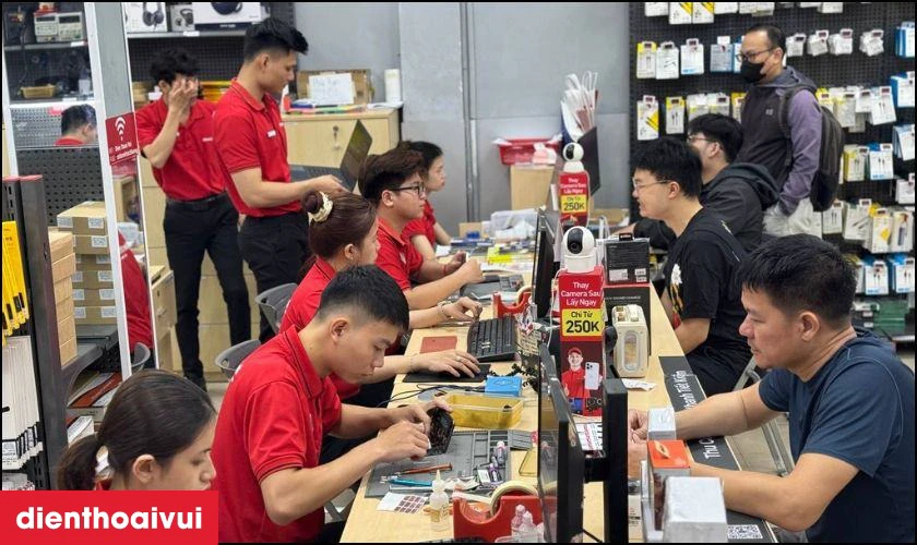 Thay m&agrave;n h&igrave;nh Samsung Galaxy A54 loại A+ ở đ&acirc;u uy t&iacute;n