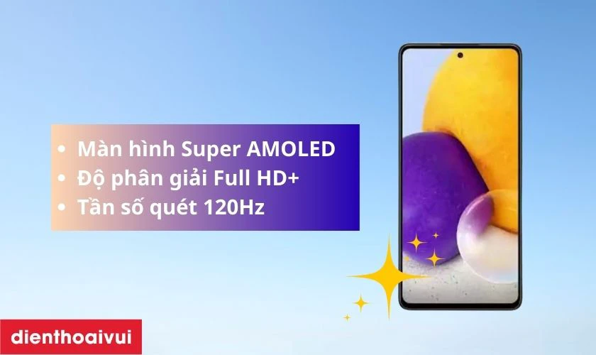 Tổng quan về m&agrave;n h&igrave;nh điện thoại Samsung Galaxy A75