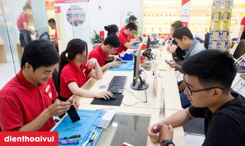 Dịch vụ thay m&agrave;n h&igrave;nh Samsung Galaxy A9 2018 h&atilde;ng Safety lấy liền tại Điện Thoại Vui