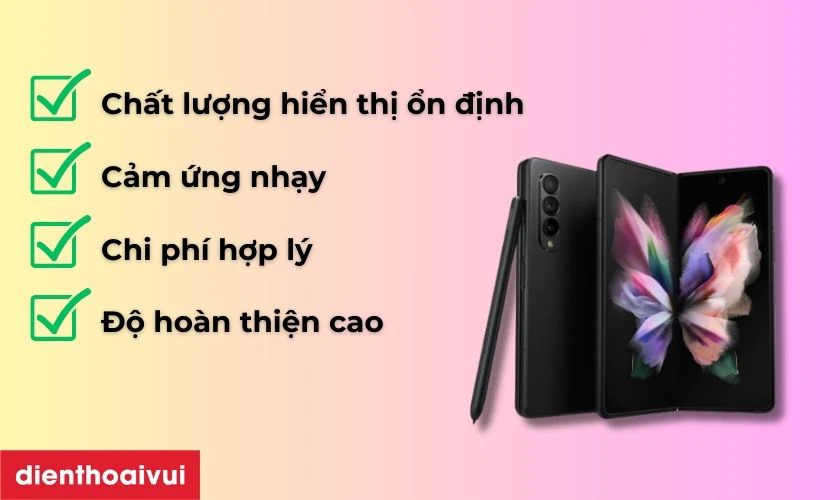 M&agrave;n h&igrave;nh loại A+ thay cho Samsung Galaxy Fold (B&ecirc;n trong) c&oacute; tốt kh&ocirc;ng?