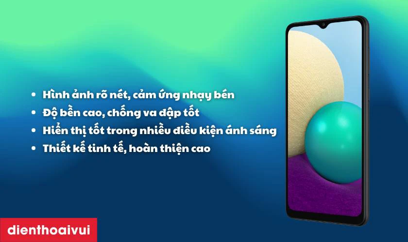 Thay m&agrave;n h&igrave;nh Samsung Galaxy M02 loại A+ gi&aacute; bao nhi&ecirc;u tiền?