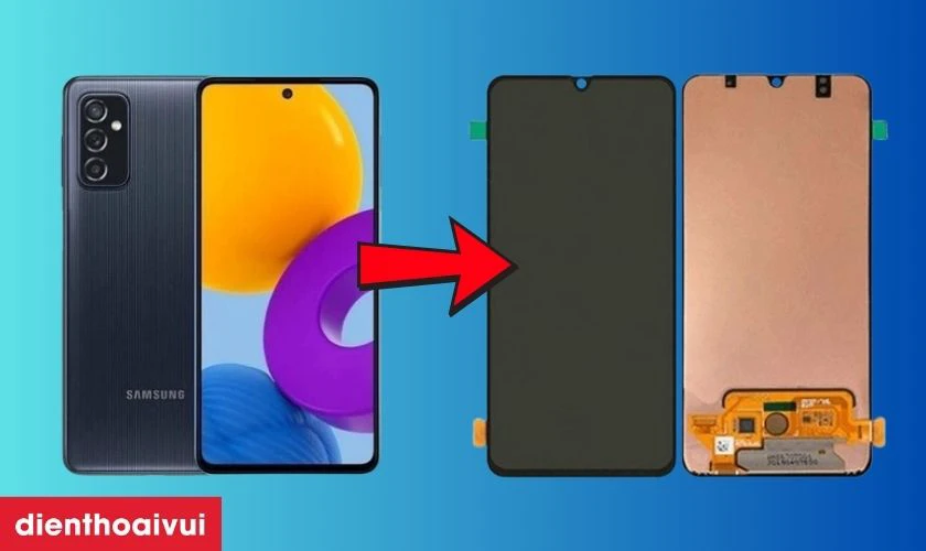 M&agrave;n h&igrave;nh Samsung Galaxy M52 ph&ocirc;i to loại A+ l&agrave; g&igrave;?