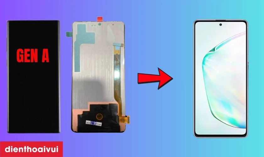 M&agrave;n h&igrave;nh Samsung Galaxy Note 10 Lite rời ch&iacute;nh h&atilde;ng GENA loại A+ l&agrave;?