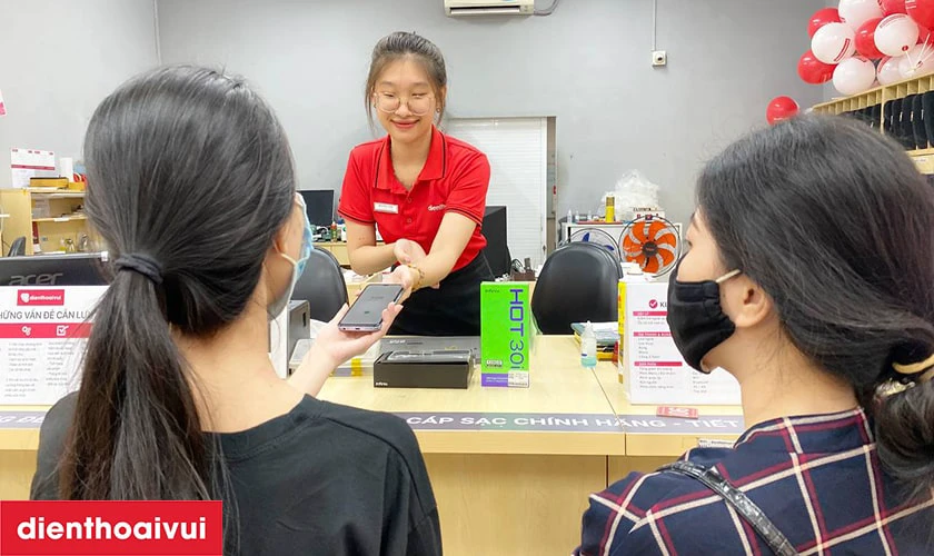 Quy tr&igrave;nh thay m&agrave;n h&igrave;nh Samsung tại Điện Thoại Vui
