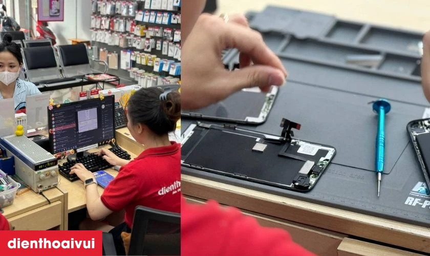 Quy tr&igrave;nh thay m&agrave;n h&igrave;nh chuy&ecirc;n nghiệp mang đến sự an t&acirc;m cho kh&aacute;ch h&agrave;ng