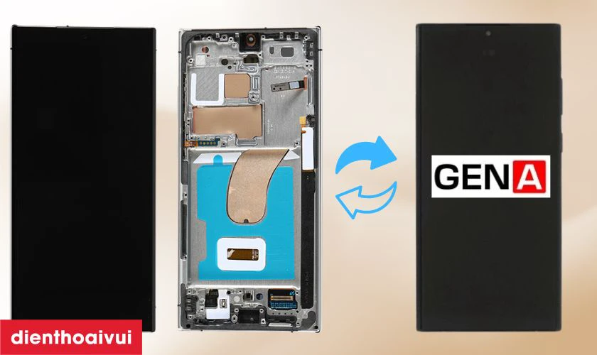 Thay m&agrave;n h&igrave;nh Samsung Galaxy S23 Plus nguy&ecirc;n khung ch&iacute;nh h&atilde;ng GENA loại A+ Size 6.57 l&agrave; g&igrave;?