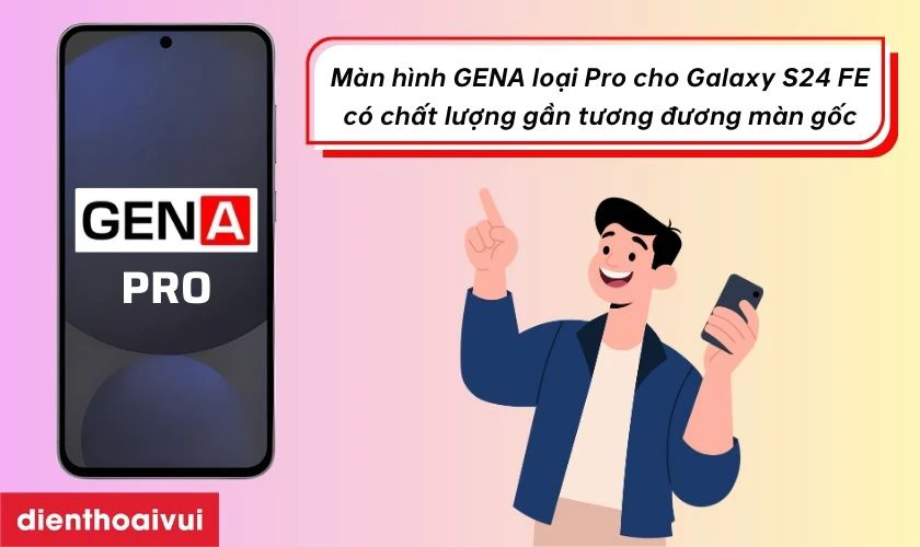 Giới thiệu m&agrave;n h&igrave;nh Samsung Galaxy S24 FE GENA loại Pro