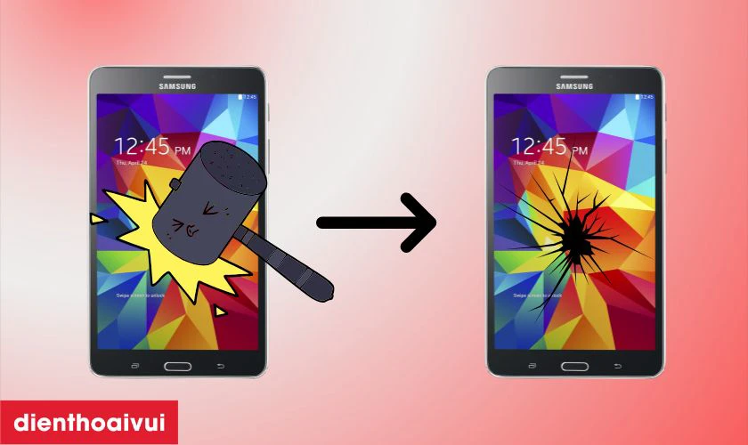 Nguyên nhân hư hỏng màn hình Samsung Galaxy Tab 4 7.0
