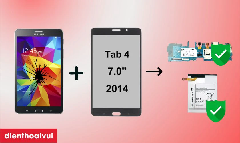 Có nên thay màn hình Galaxy Tab 4 7.0 không?
