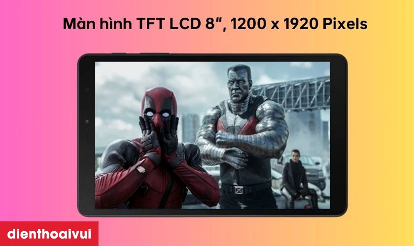 Giới thiệu về m&agrave;n h&igrave;nh Samsung Galaxy Tab A Plus 8.0 2019
