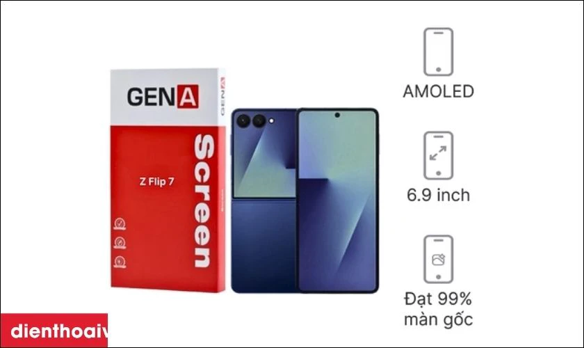 M&agrave;n h&igrave;nh GENA loại Pro thay cho Samsung Galaxy Z Flip 7 c&oacute; tốt kh&ocirc;ng?