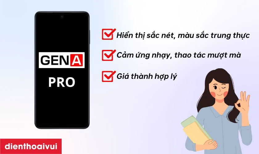 M&agrave;n h&igrave;nh GENA loại Pro thay cho Samsung M54 5G c&oacute; tốt kh&ocirc;ng?
