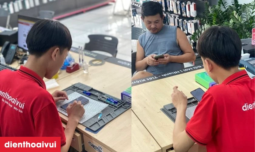 Dịch vụ thay m&agrave;n h&igrave;nh Samsung S23 Plus ch&iacute;nh h&atilde;ng, lấy liền tại Điện Thoại Vui