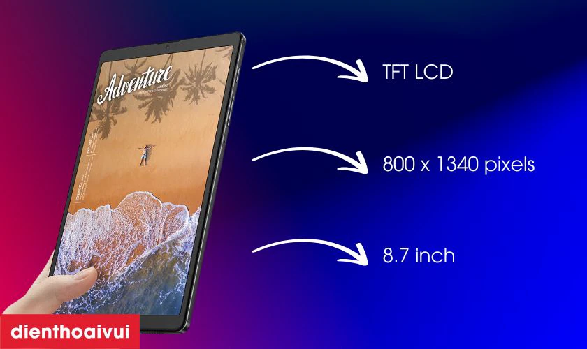 Giới thiệu màn hình Samsung Tab A7 Lite