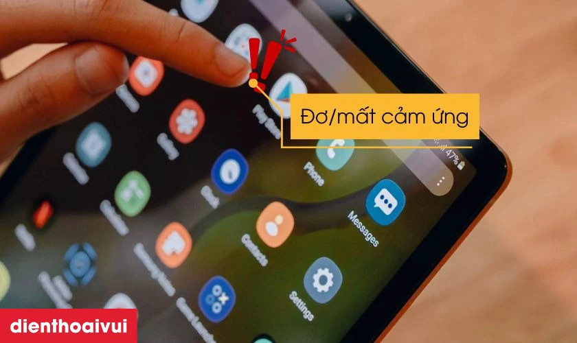 Cảm ứng lỗi, mất cảm ứng l&agrave; dấu hiệu cho thấy bạn cần thay m&agrave;n h&igrave;nh Samsung Tab S5E mới
