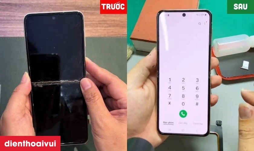 Thay m&agrave;n h&igrave;nh Samsung Z Flip 3 gi&aacute; bao nhi&ecirc;u?