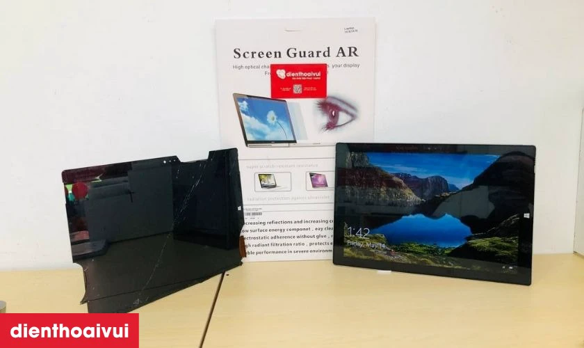 Hình ảnh trải nghiệm thực tế dịch vụ thay màn hình Surface tại Điện Thoại Vui