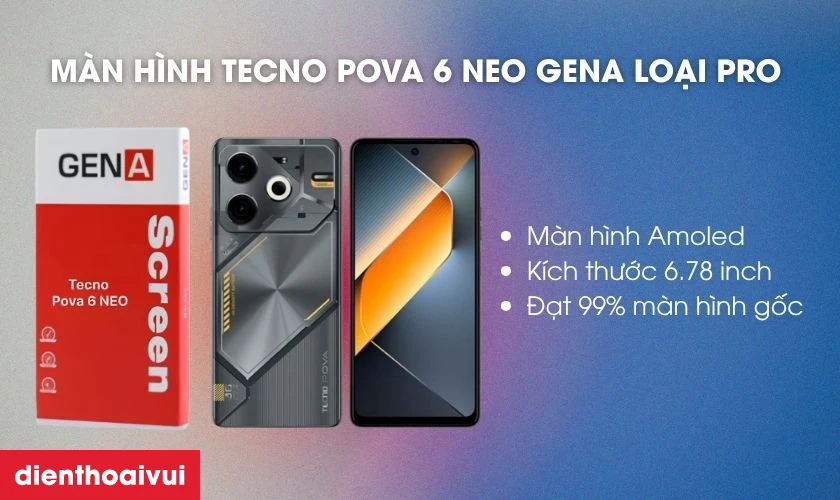 M&agrave;n h&igrave;nh Tecno Pova 6 NEO GENA loại Pro l&agrave; g&igrave;?