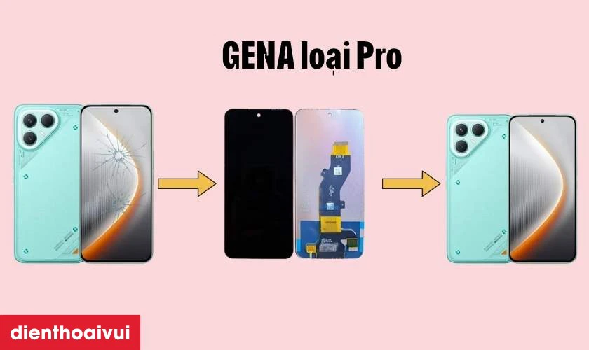 Màn hình Tecno Pova 7 (5G) chính hãng GENA loại Pro là gì?
