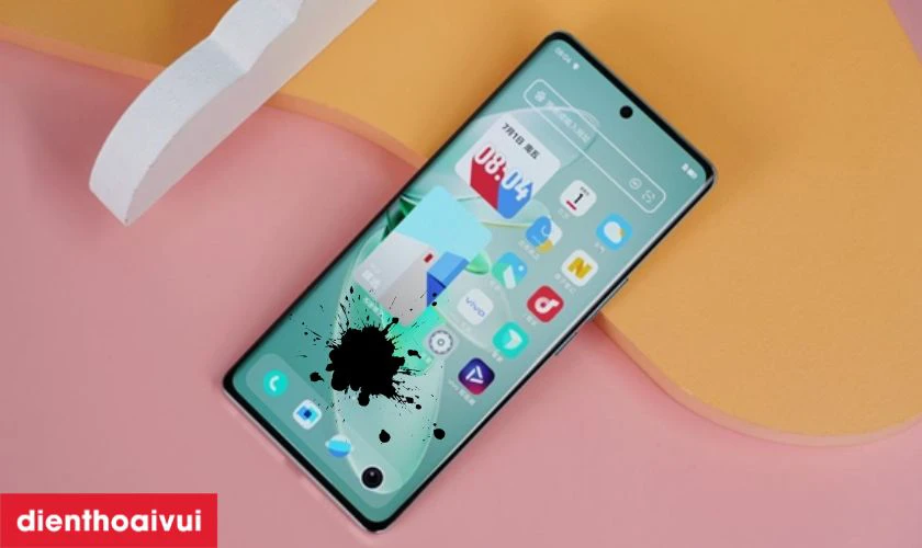 M&agrave;n h&igrave;nh Vivo S16 bị chảy mực, m&agrave;n h&igrave;nh cảm ứng bị liệt hoặc loạn