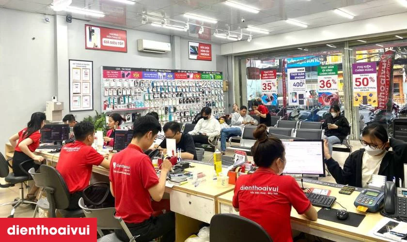 Cửa h&agrave;ng thay m&agrave;n h&igrave;nh Vivo S17e ch&iacute;nh h&atilde;ng, lấy liền tại Điện Thoại Vui