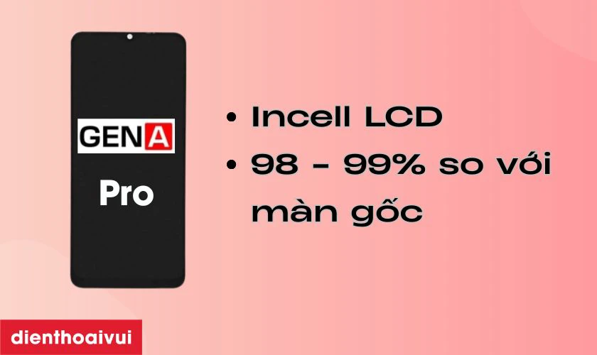 Giới thiệu m&agrave;n h&igrave;nh ch&iacute;nh h&atilde;ng GENA loại Pro thay cho Vivo T2X