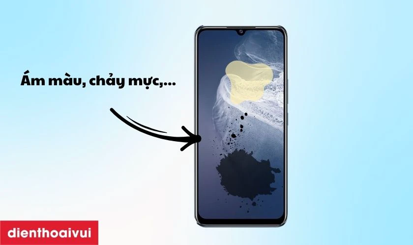 M&agrave;n h&igrave;nh xuất hiện c&aacute;c vệt, đốm lạ m&agrave;u