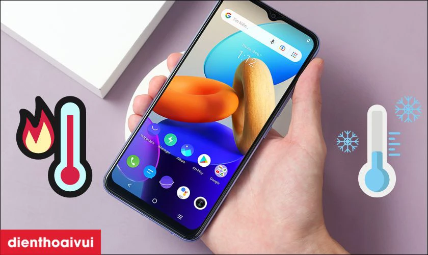 M&agrave;n h&igrave;nh Vivo Y02a ảnh hưởng từ nhiệt độ v&agrave; lỗi kỹ thuật từ nh&agrave; sản xuất