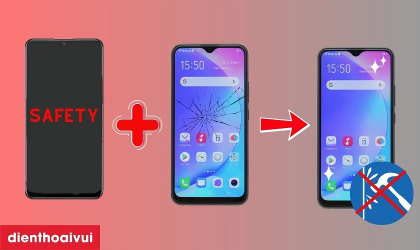 M&agrave;n h&igrave;nh Safety thay cho Vivo Y17 c&oacute; tốt kh&ocirc;ng?