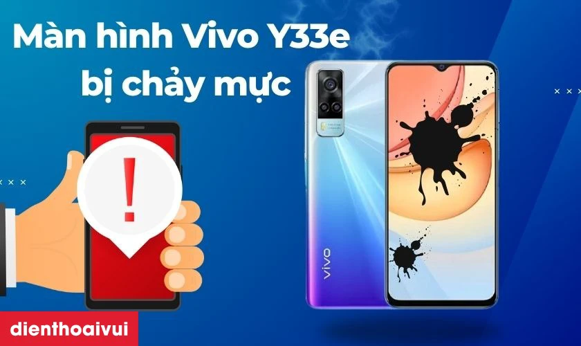 M&agrave;n h&igrave;nh bị chảy mực