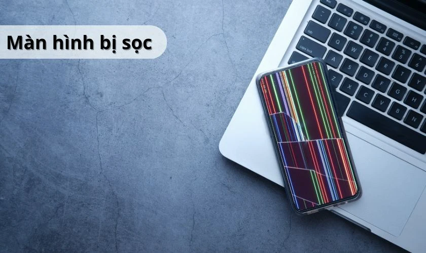 M&agrave;n h&igrave;nh Vivo Y51 2020 bị sọc xanh đỏ
