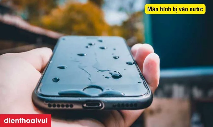 M&agrave;n h&igrave;nh bị v&agrave;o nước