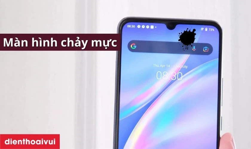 M&agrave;n h&igrave;nh Vivo Y73 bị sọc, chảy mực cần thay