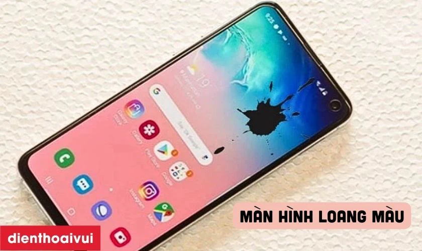 M&agrave;n h&igrave;nh bị loang m&agrave;u hoặc c&oacute; điểm chết