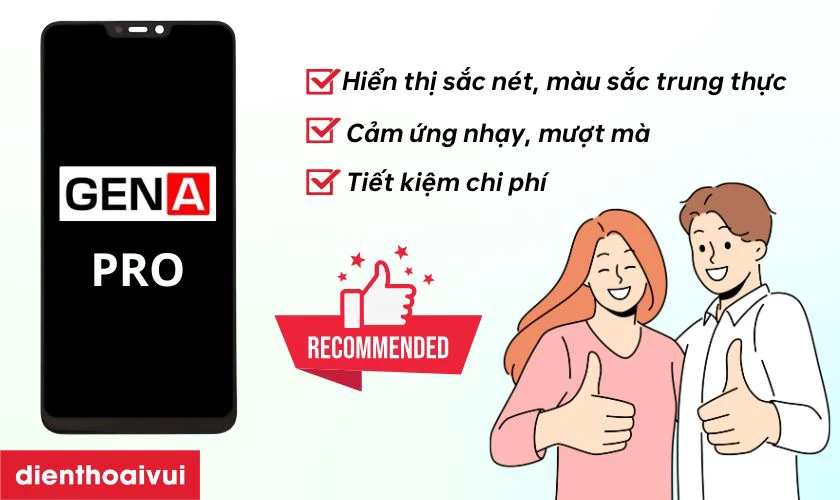 M&agrave;n h&igrave;nh GENA loại Pro thay cho Vivo Y81S c&oacute; tốt kh&ocirc;ng?