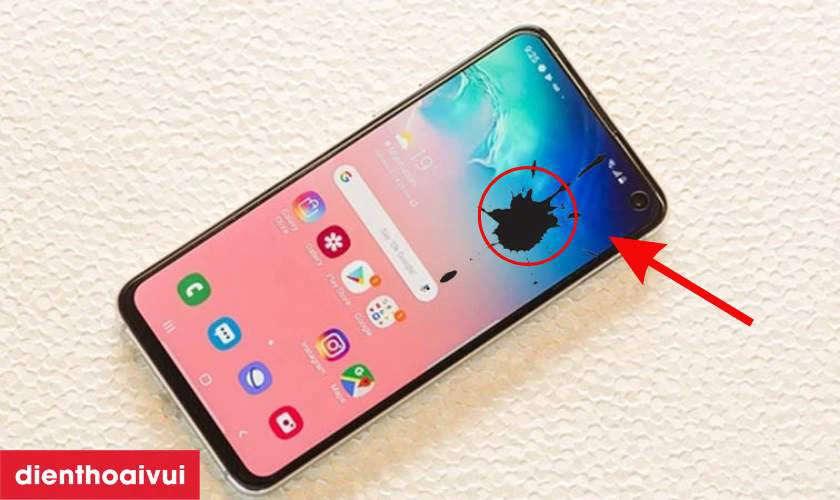 Điện thoại Vivo bị chảy mực